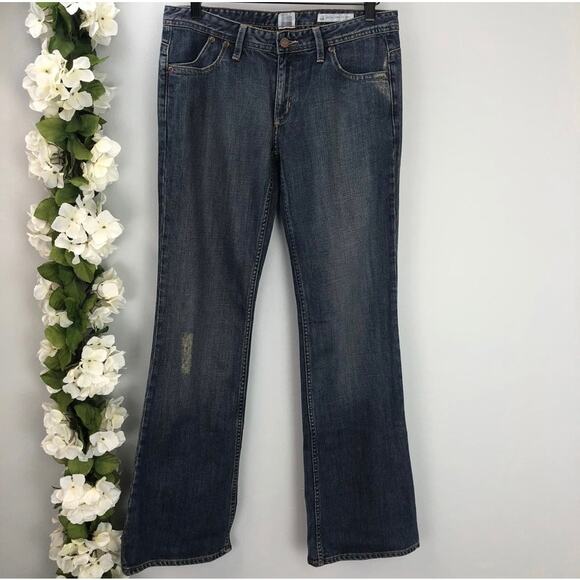 SALT Mercer Street Distressed Zip Bootcut Jeans Y2K 29x33 Long NWT New - Picture 1 of 8